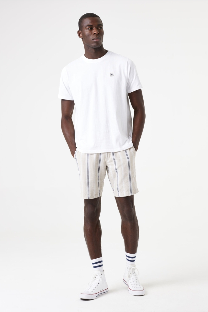 GESTREEPTE CHINO SHORT E51325 822 SAND
